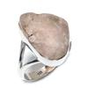 Natural Morganite Rough Gemstone 925 Solid Sterling Silver Gift Ring S.9.5 H2U72