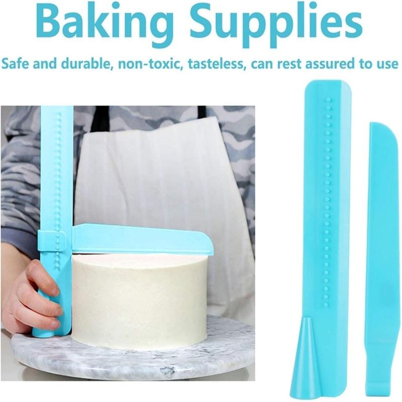 Adjustable Kitchen Turning Sugar Leveling Device Cake Decorating Cake Spatula DIY Food Grade Plastic Cake Kitchen Pastry Tools