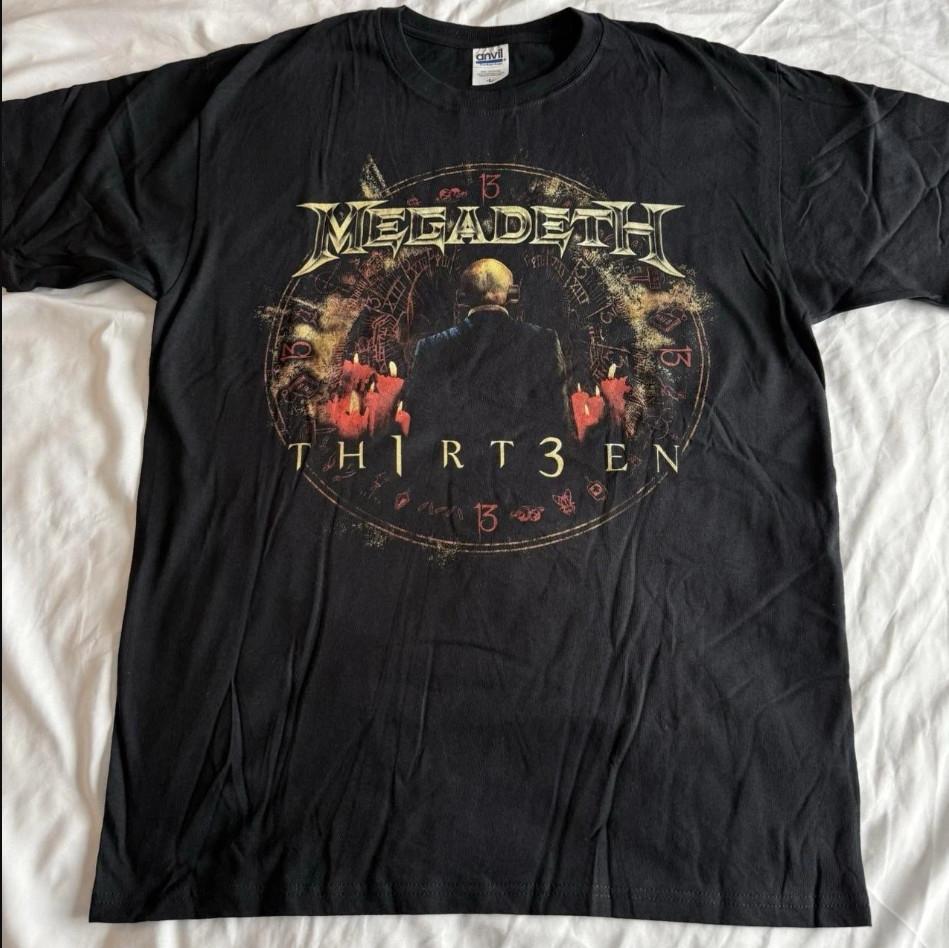 MEGADETH THIRTEEN ALBUM COVER T-shirt size S-5XL M