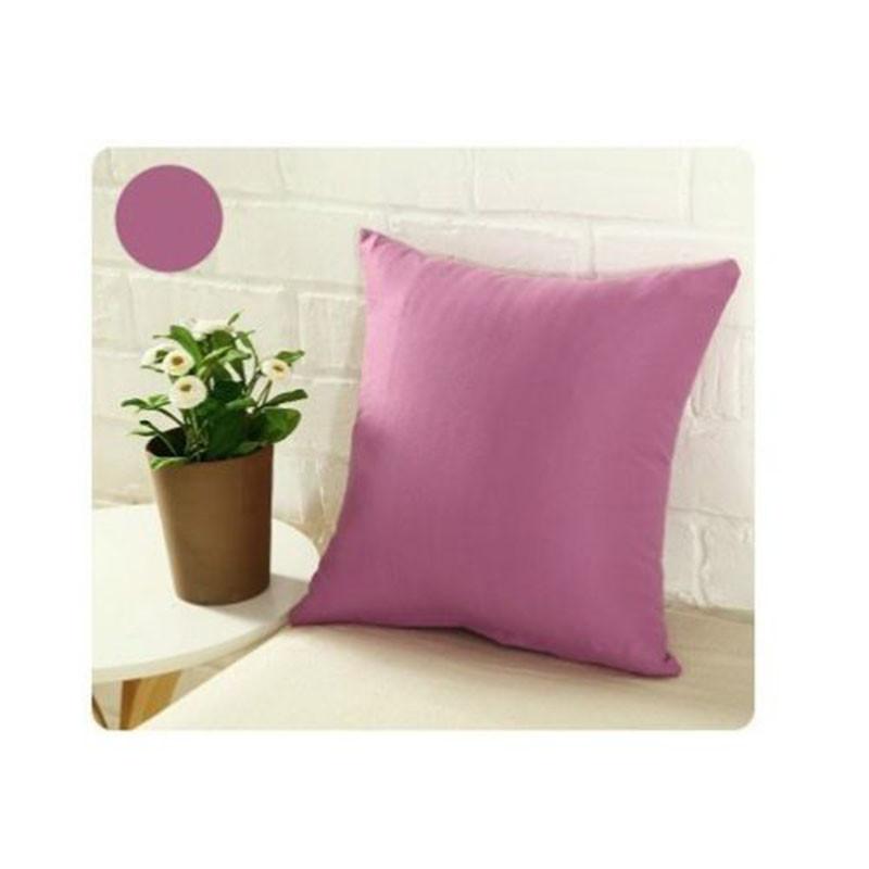 Color Cushion Solid Cover Pillow Case Cotton Blend 40x40 45x45 50x50 Color 12