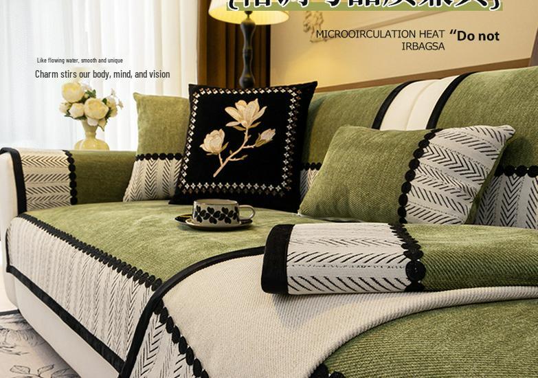 Vintage-Style Chenille Sofa Cushion 2026: All-Season, Non-Slip Cover