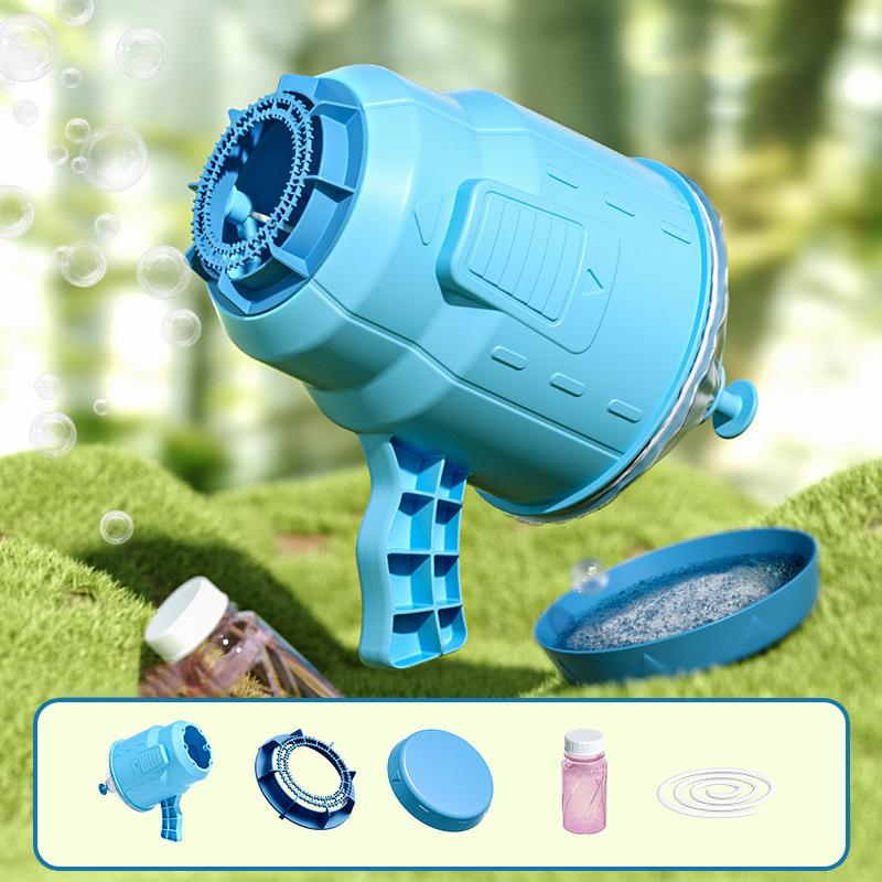Children'S Wind Bubble Machine Toys Outdoor Interactive Bubble Machine Air Principle Continuous Bubble  Exotic Porous