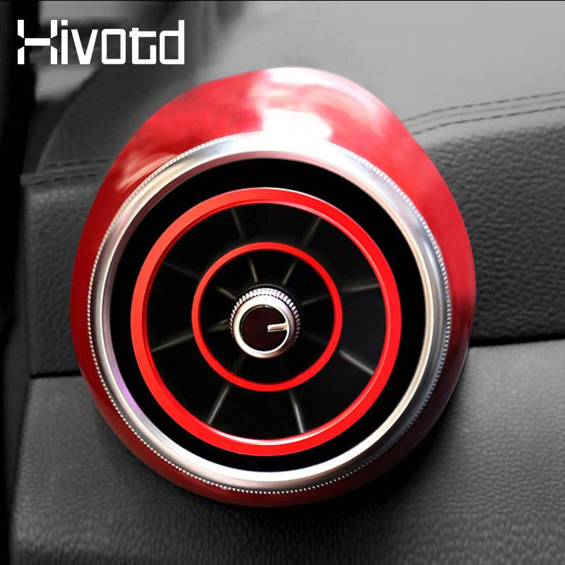 For MG ZS Car Accessories -2017 Auto Air Conditioning Outlet Cover Sticker Stainless Steel Vent Interior Decoration Stylings
