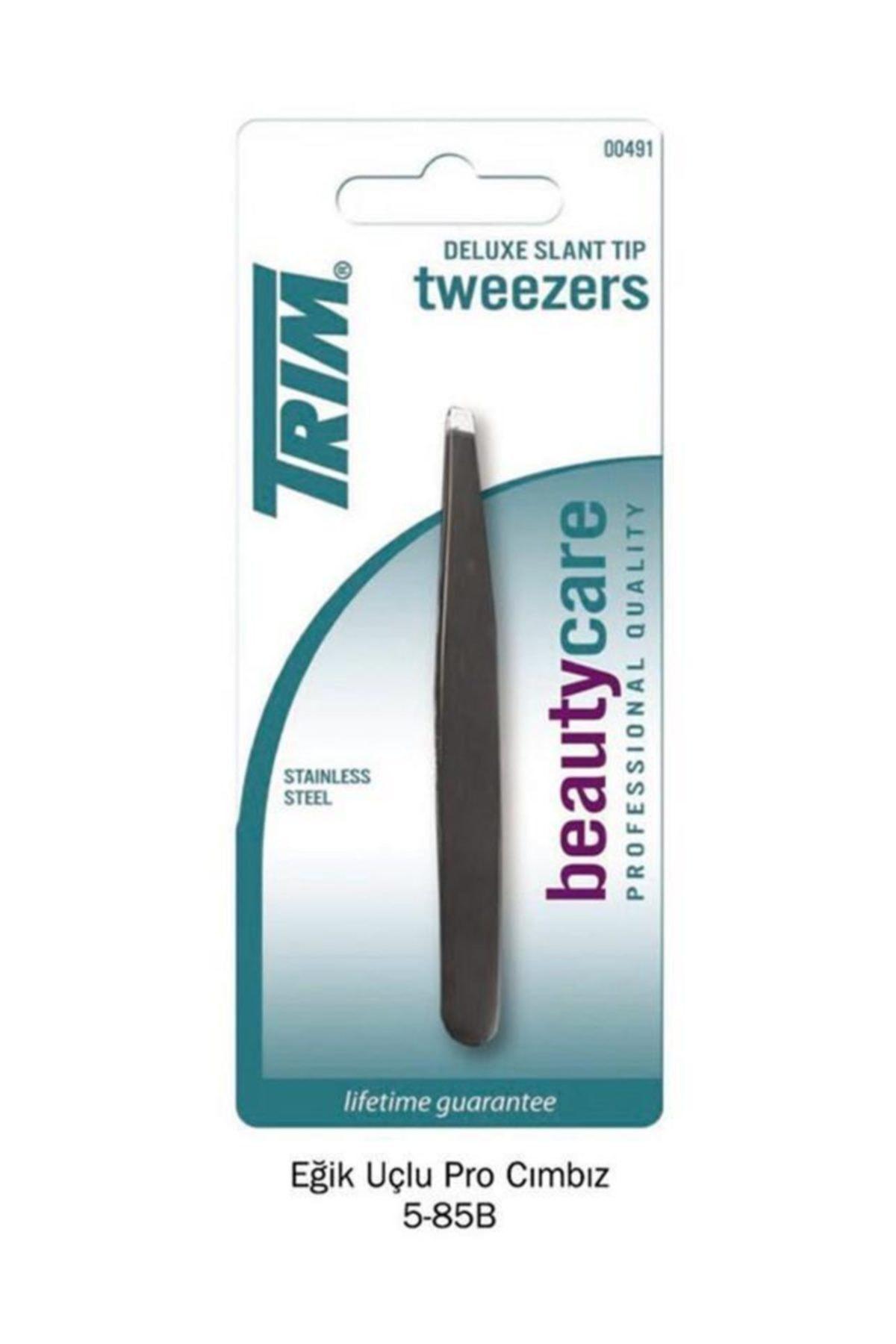 

Профессиональный черный пинцет Trim 5-85B Deluxe с изогнутым кончиком