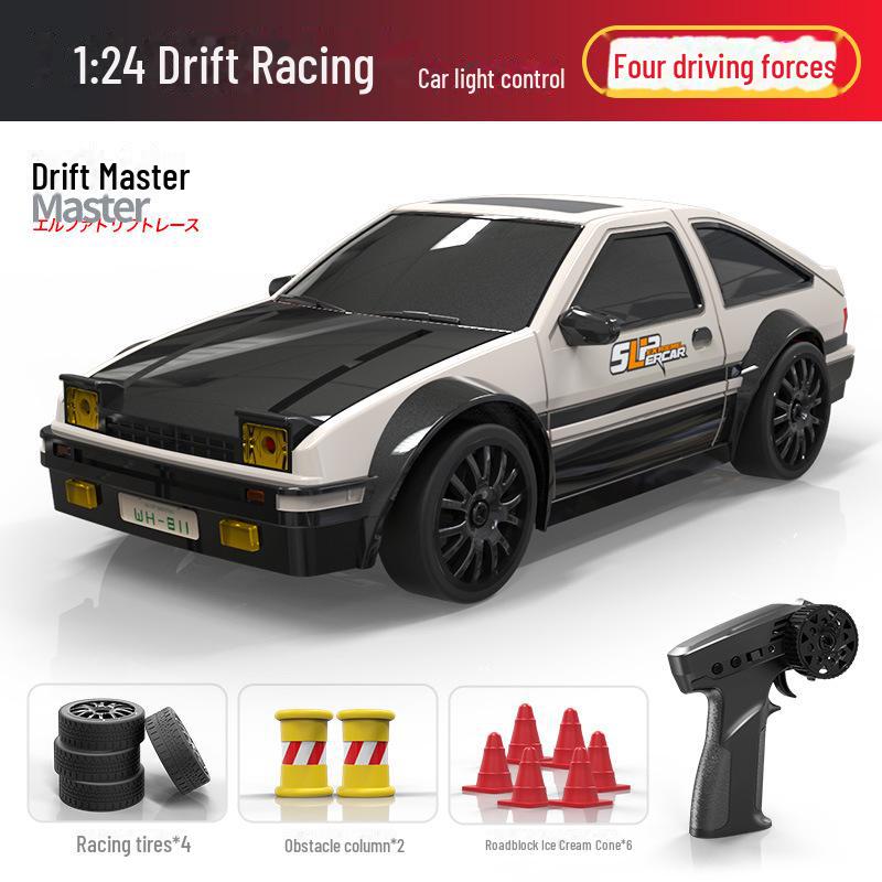 AE86 1:24 High-Speed Drift RC Car - Four-Wheel Drive Model Toy for Kids