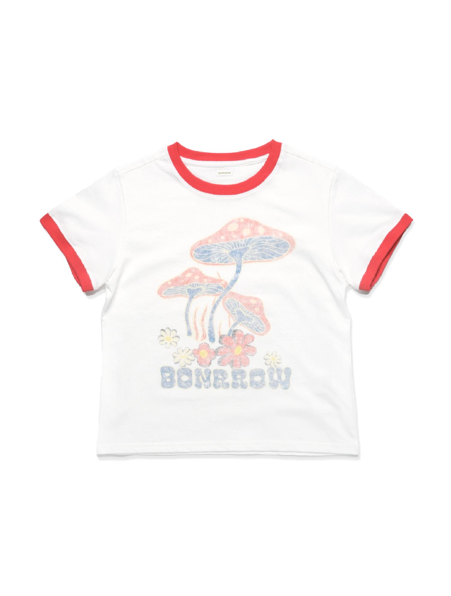 Bonrow Crop Mushroom Tee