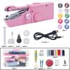 Handheld Portable Sewing Machine Mini Home USB Electric Sewing Machine with Needle and Thread Set