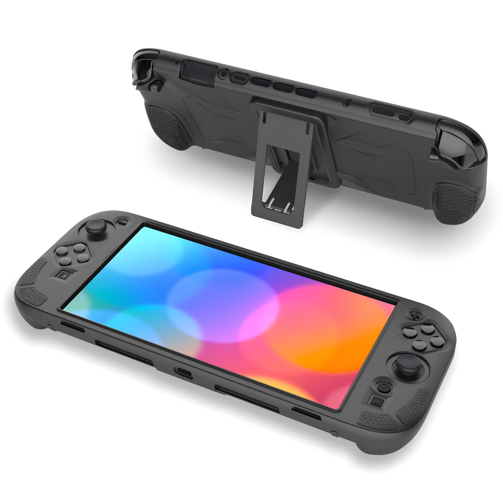 

Защитный чехол OULEKE для Switch 2 Model в индустрии для Switch 2 Grip Полный Ультра Легко крепится и совместим со Switch 2 [Новинка 2025] Чехол, чёрный