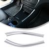 For Mercedes Benz A Class W176 2012-18 Center Control Side Trim Strip ABS Silver