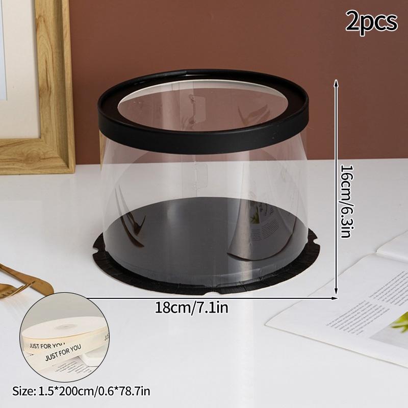 Transparent Cake Box Cake Packaging Boxes Clear Cake Boxes Gifts Birthday Bag Accessorie Wedding Birthday Party Gift Box