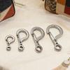 Carabiner Clip Pendant Clasps Spring Ring Jewelry Clasps Titanium Alloy Necklace Connector for Jewelry Bracelet Making