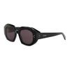 Logo Design Irregular Shape Sunglasses Women Sunglasses Black CL40319I01Y