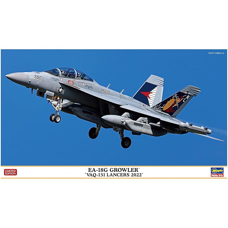 

Hasegawa 1/72 american navy EA-18G growler VAQ-131 lancers plastic model 02432