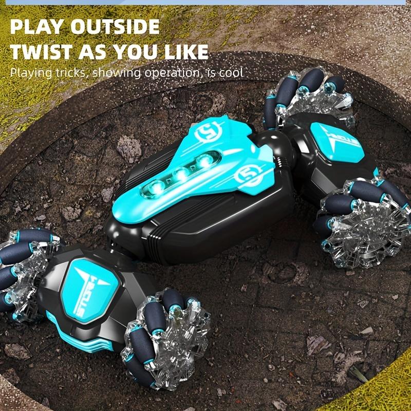 Remote Control Twist Stunt Car, 2.4G Remote Control, Induction Watch Control, Battery Life Upgrade, Powerful, 360° Ground Deformation Rotation