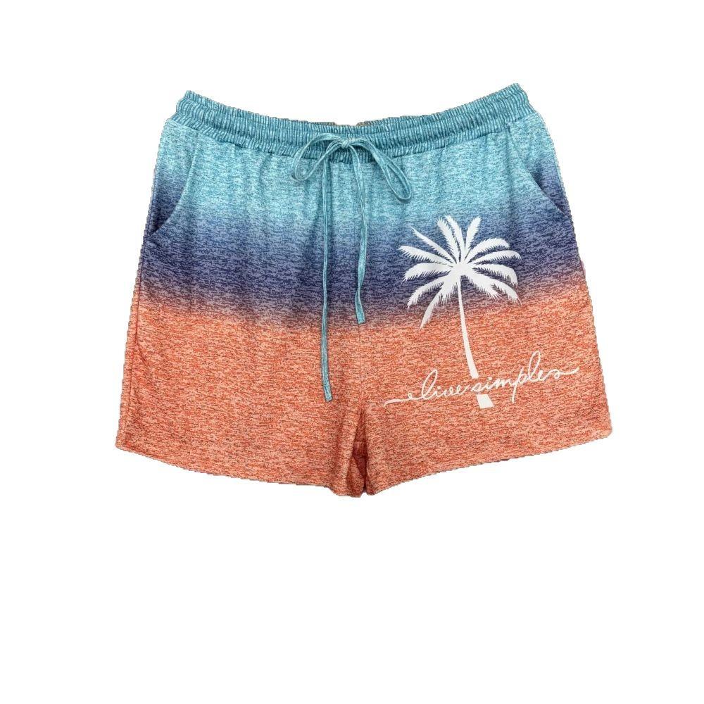 New Fashionable and Versatile Sports Shorts, Printed Trendy Women's Casual Spring and Summer Shorts