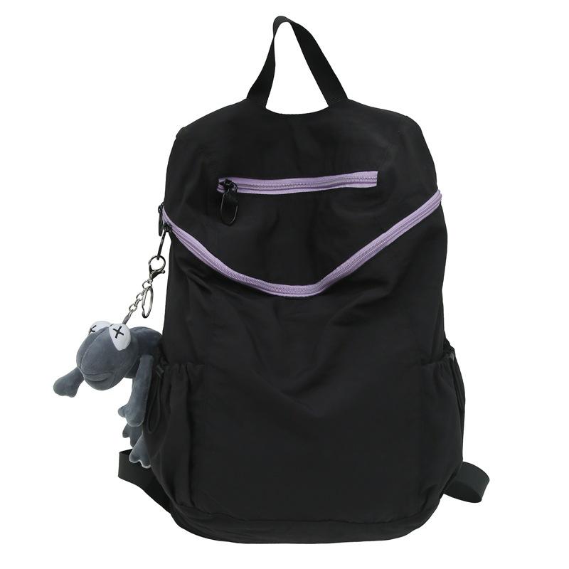 

Backpack Fashion New College Student Simple Casual School Bag Large Capacity Junior High School Student Storage Bag single package