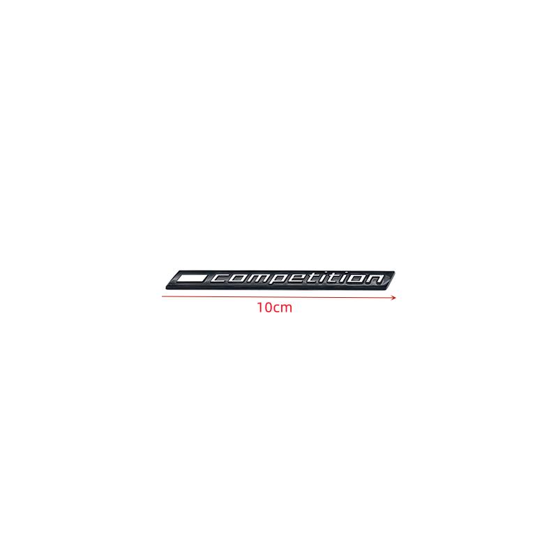 Silver Black COMPETITION Bar Underlined Emblem for BMW Thunder Edition M1 M2 M3 M4 M5 M6 M7 M8 X3M X4M X5M X6M Car Trunk Sticker OT4