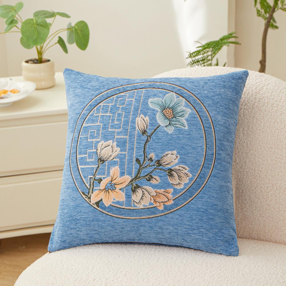 

Pillow Leather Business Gift Light Luxury Nordic Core Sofa Backrest 45x45cm Pillow Cover