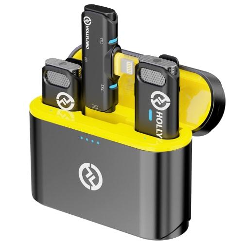 

MFi & Technical Approval Certified Wireless Lapel Microphone - Compatible with iPhone and iPad - 2.4GHz 360 Sound Collection Smartphone External Micr