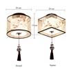 Chinese Round Square Ceiling Lights Fixtures Fabric for Living Room Aisle Shade Mounted Lampa Sufitowa Japanese Led Ceiling Lamp