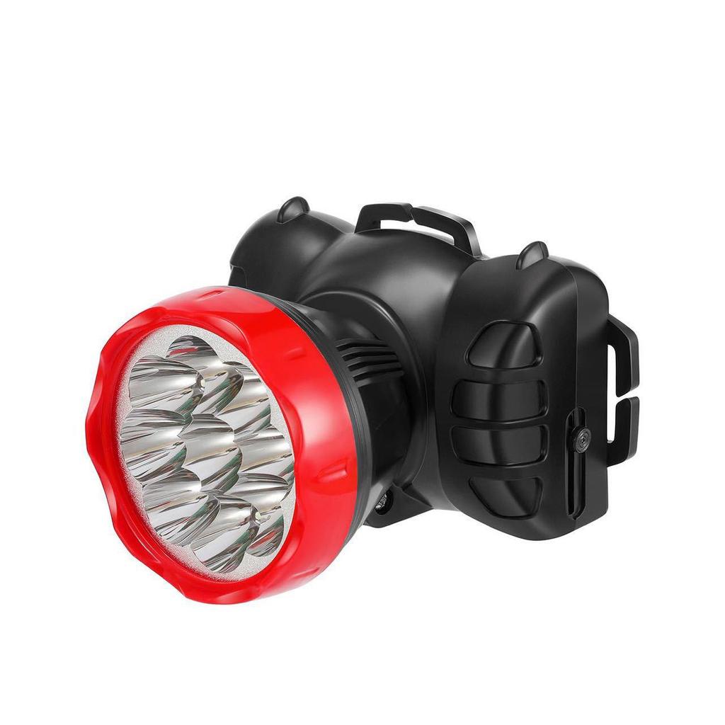 Rechargeable 9 LED Ultra Bright Handheld Headlamp for Indoor & Outdoor Use