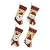 Benutzerfreundlicher samtiger Jute-Weihnachtsstrumpf und Geschenktasche Weihnachts-Kamin-Hängedekorationen Für Festliche Häuser Dekorationen
