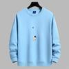 Astronaut Pattern Man's Round Neck Sweatshirt Fashion Casual Long Sleeve Large Size Hoodie