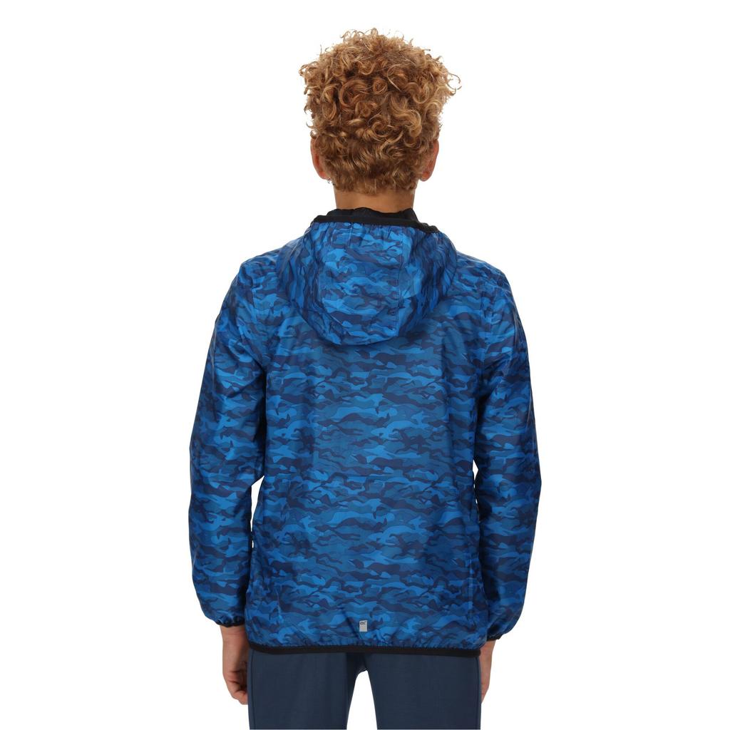 Regatta Childrens/Kids Lever Camo Packaway Waterproof Jacket