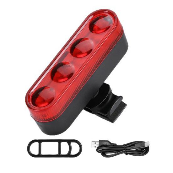 Bicycle Tail Light Waterproof Modes Adjustable USB Rechargeable Universal MTB Road Mountain Bike Night Riding LED Safety Warning Rear Lamp