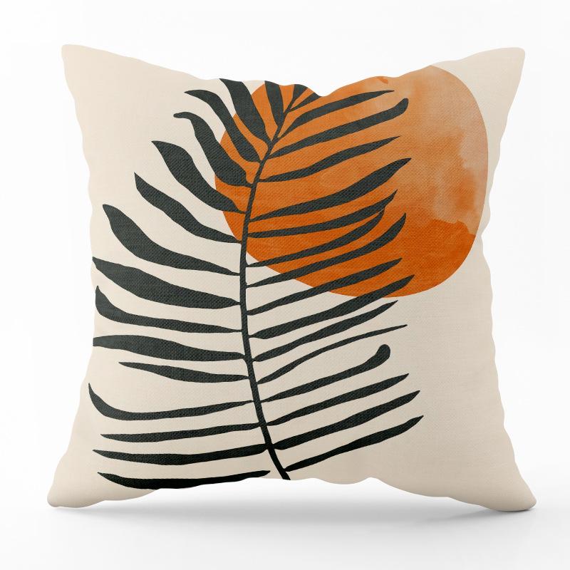 Abstract Plant Print Pattern Square Cushion Pillowcase For Home Living Room Sofa Bedroom Decoration Throw Pillow