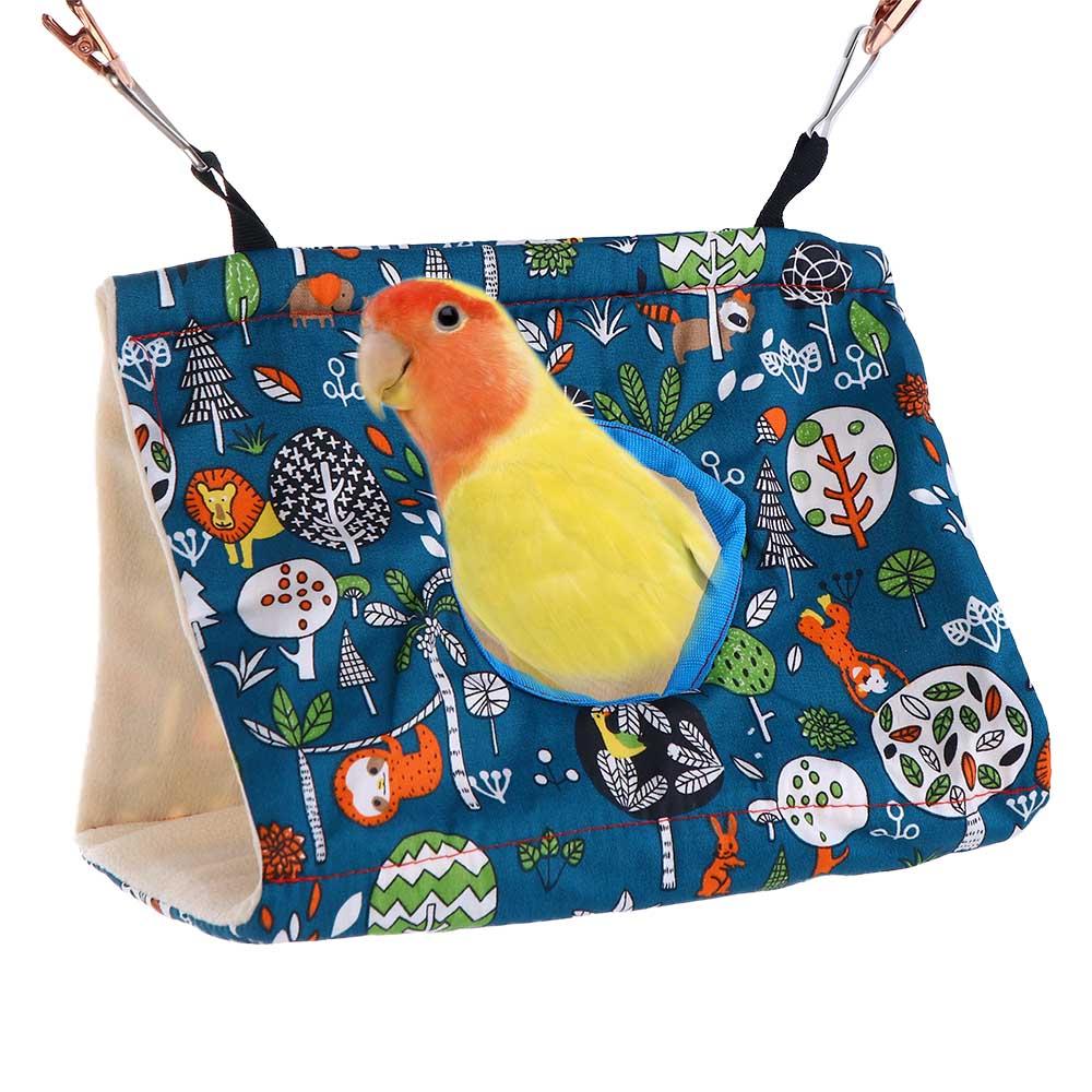 Lovebird Budgies Plush Winter Hideaway Hamster House Parrot Hammock Pet Tent Sleeping Bed Bird Hut