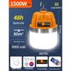 High-Power Rechargeable Portable Lamp: Durable Bulb for Night Markets, Camping, and Emergencies