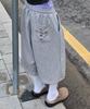 FUZZY SCAN Cross Eyelet Bermuda Pants Melange