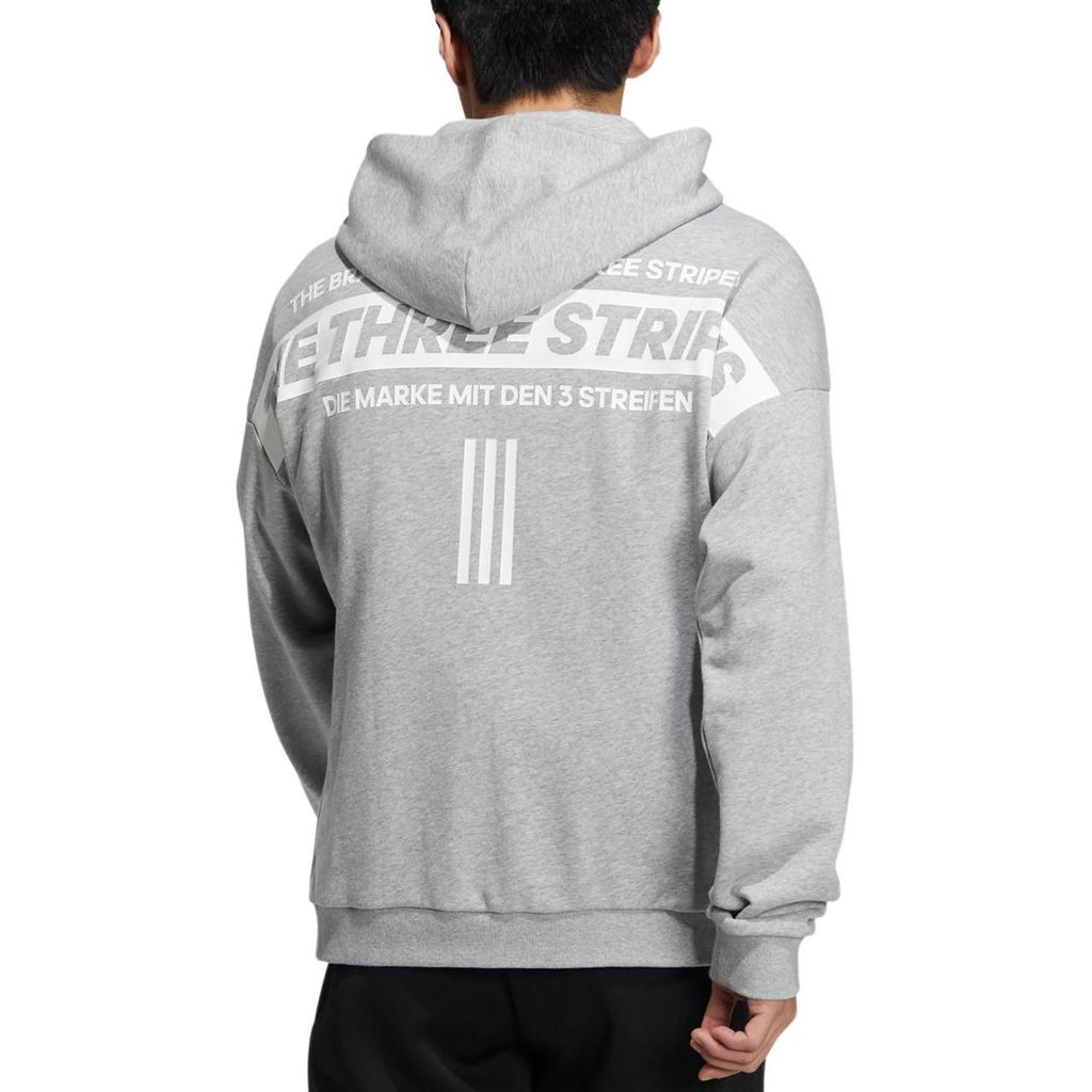 Adidas Sweatshirts Men's Gray Hooded Moderate Other HD0080-