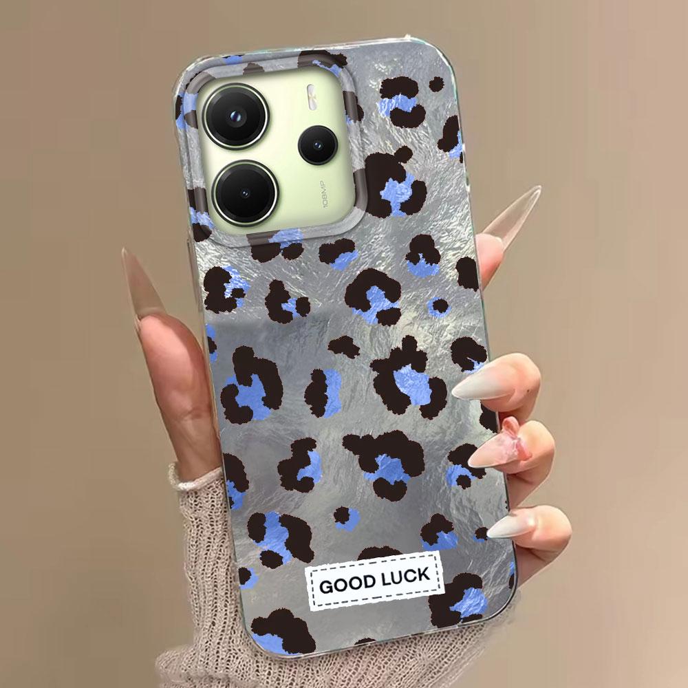 Retro Black Leopard Women Girl Phone Case for Xiaomi Redmi Note 14 13 12 11 11S 10 10S 8 9 Pro 15C 9C 13C 14C A3 A3X 9C A1 Cover
