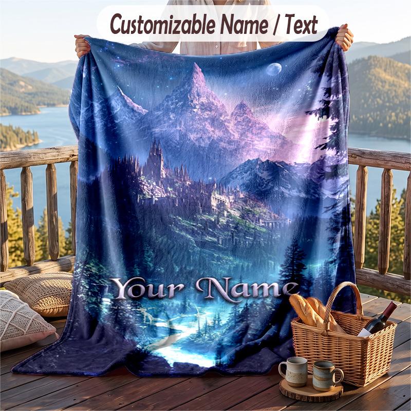 Personalisierbare Flanell-Kuscheldecke, Leichte Gemütliche Bett-SofadeckeWorld of Warcraft