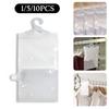 1-10 Stück Wiederverwendbare Feuchtigkeitsabsorberbeutel Leerer Beutel mit Haken Hängende Entfeuchterbeutel für Zimmer Kleiderschrank, Badezimmer, Keller