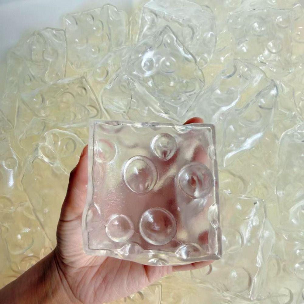 Transparent DIY Empty Ball Skin Cheese Handmade Ball Skin Clear DIY Pressure Ball Kit  Kids Toy