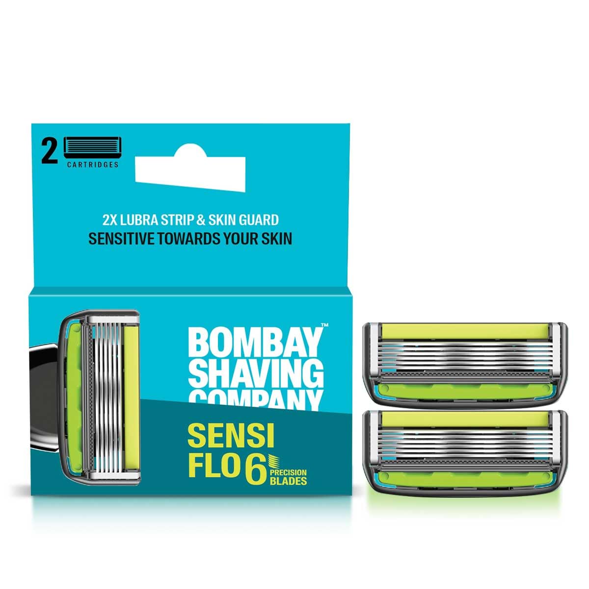 Bombay Shaving Company Sensiflo 6 Сменных кассет для бритья | Упаковка из 2 лезвий