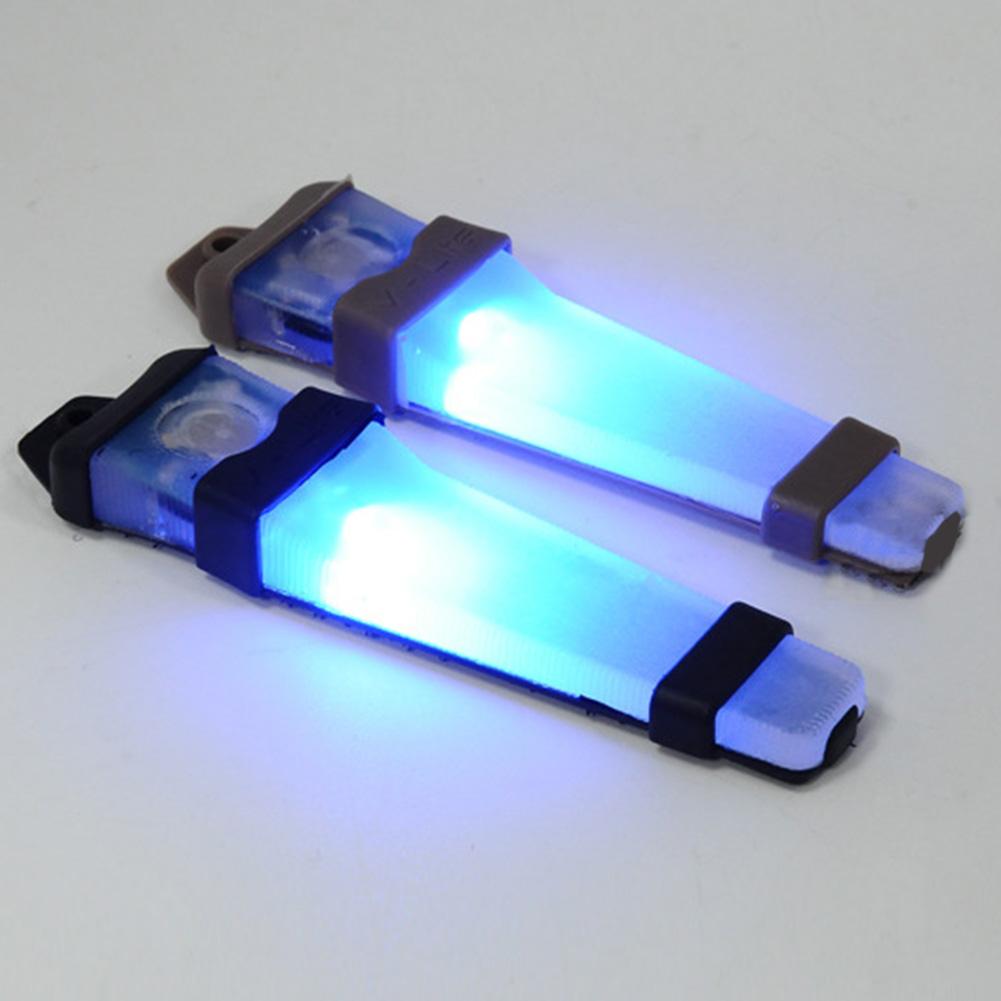 LED Safety Survival Signal Flash Light With Magic Tape Backed Tactical Helmet Lights Blue Flashing Lamp