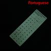 Luminous Keyboard Film Spanish,Russian,Arabic,French,English Etc Language Fluorescent Keyboard Letter Protective Stickers