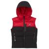 Color Block Warm Hooded Cotton Vest Kids Vest Black HA5345-023