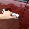 For Toyota FJ Cruiser 07-21 ABS Silver Exterior Side Door Handle Cover Trim