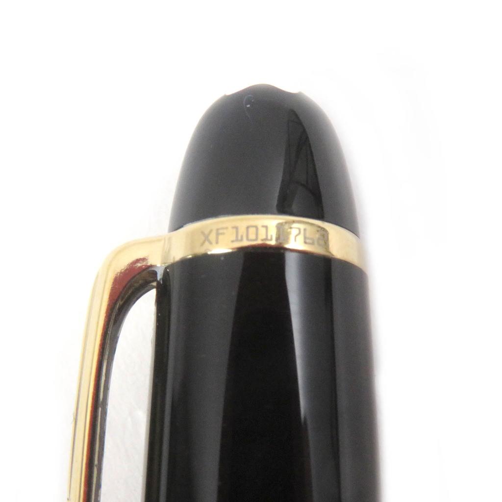 Great MONTBLANC fountain pen Meisterstck 145 Pix Classic Chopin Black gold 14K mens Used