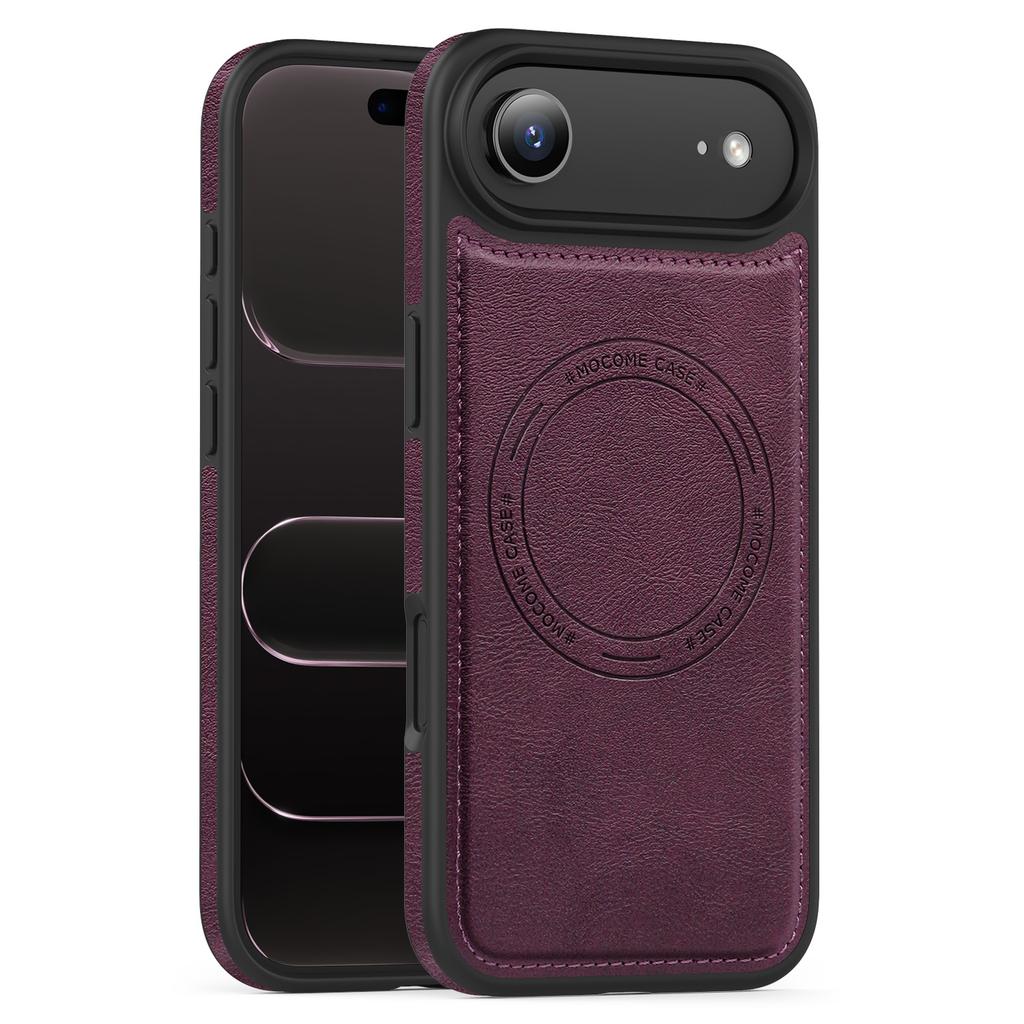 For iPhone Air Case Compatible with MagSafe Leather Back Phone Cover