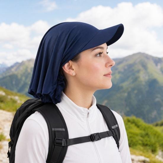 Women Turban Hat, Ethnic Style Sun Protection Hat with Widened Brim, Toe-Cap Fit Sun Hat for Outdoor Activities Hiking Beach Travel