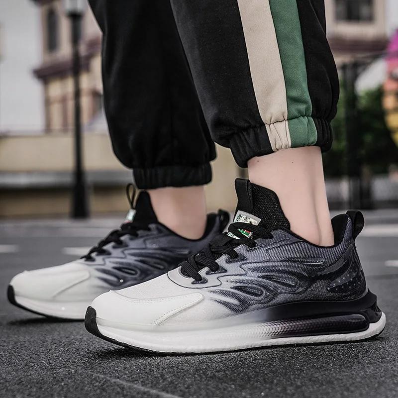 2024 New Shoes for Men Cross-tied Men's Vulcanize Shoes Fashion  Sewing Hot Sale Round Toe Breathable Outdoor Casual Shoes