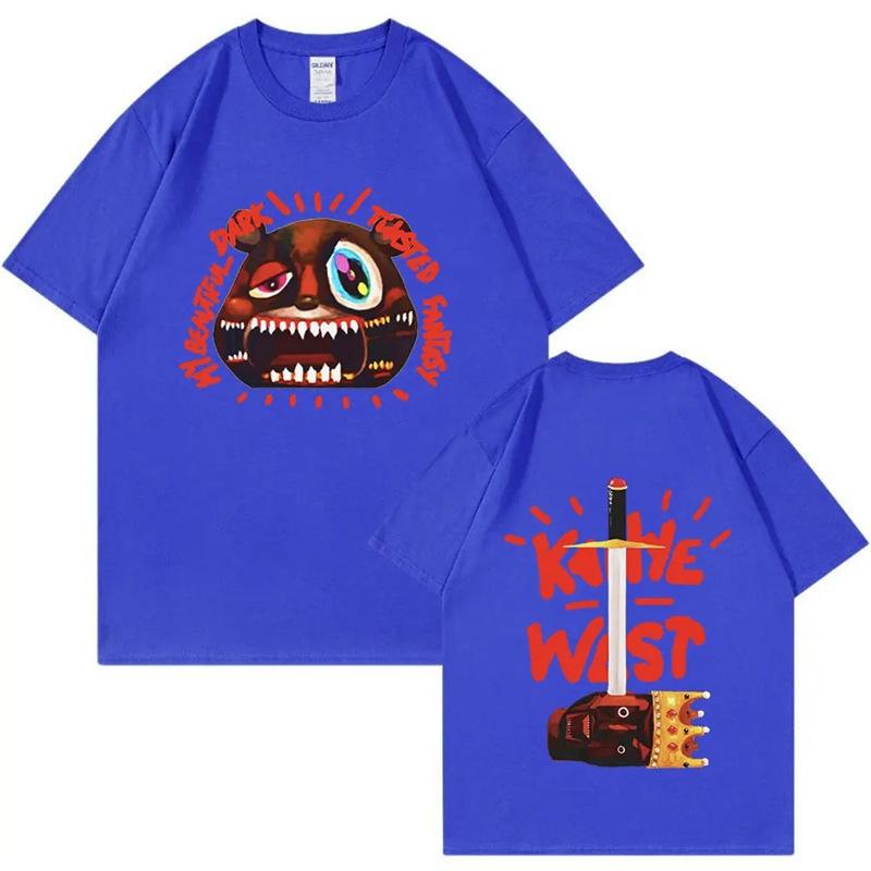 Men's Cotton Top Comfortable Print Short Sleeve Loose T-Shirts Men’s