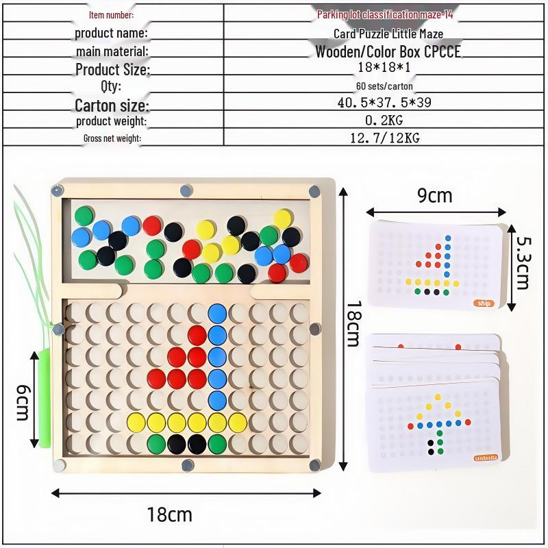 Magnetic Maze Car Parking and Alphabet Game for Spelling and Recognition