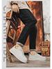 Men's Trendy Breathable White Leather Sneakers: Versatile, Thick-Soled Casual Shoes